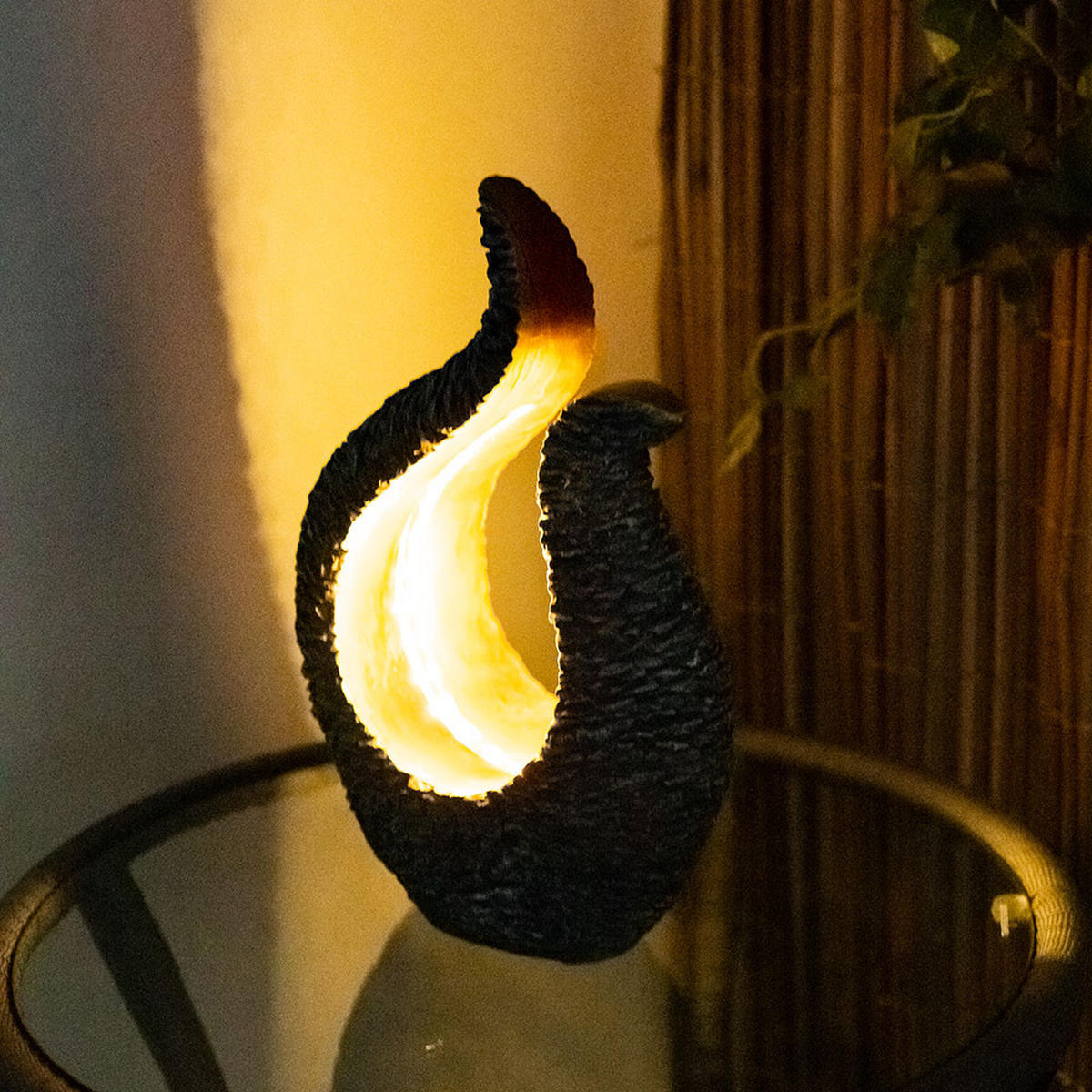 LED AUSSENLEUCHTE Skulptur Grau Gold 2er Set - Grau, Kunststoff (23.5/11/34.5cm) - Globo Lighting