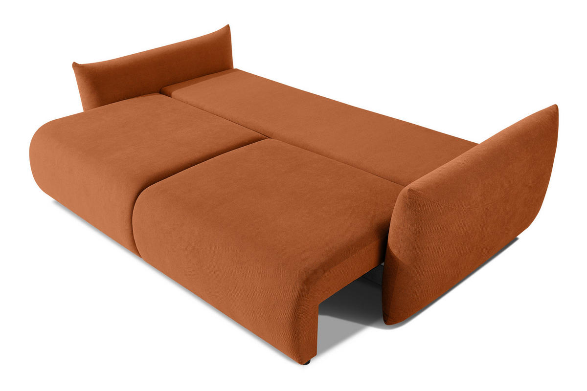 3-SITZER-SOFA LAVIS, Rot - Rot, Holz/Textil (242/87/111cm) - KONSIMO®
