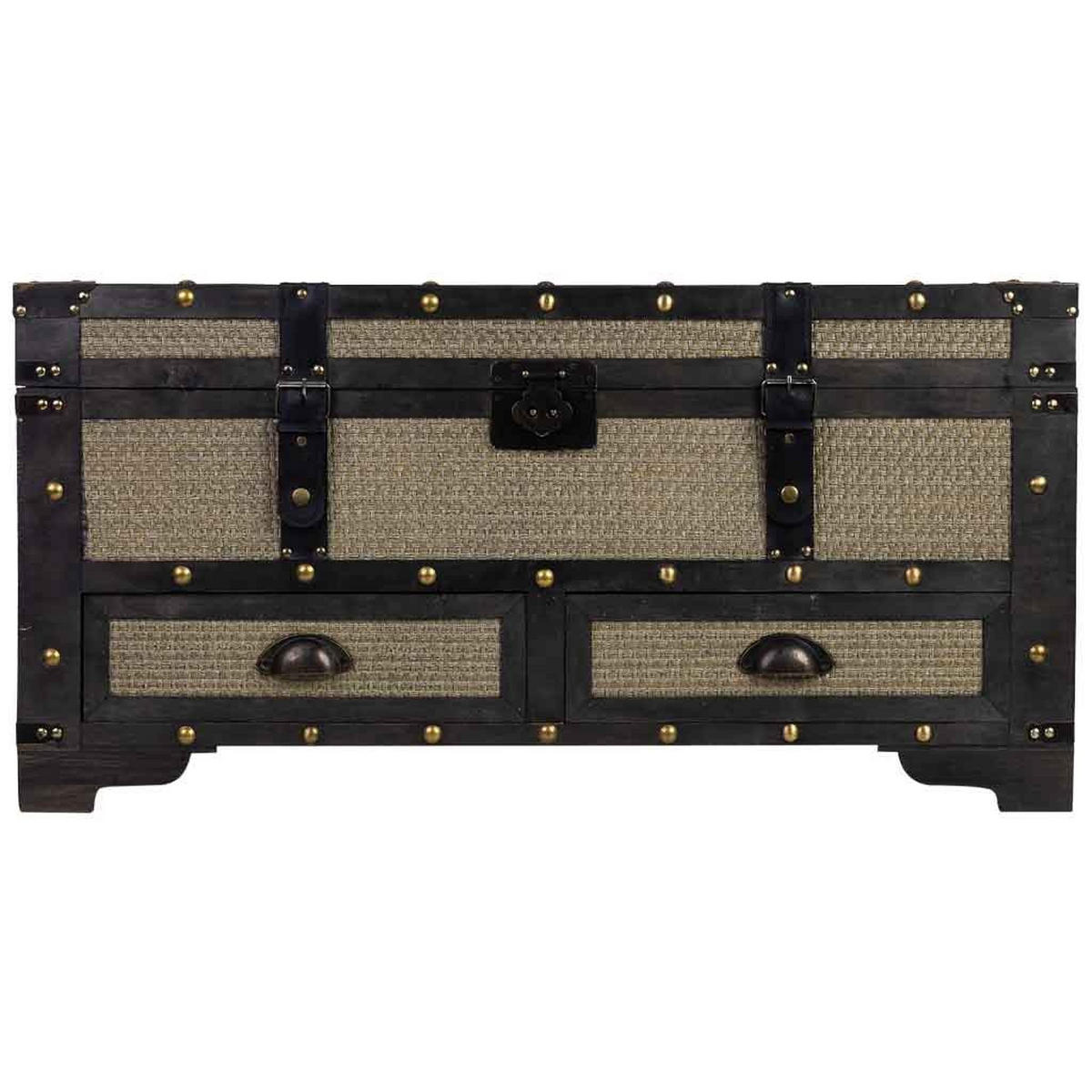 TRUHE aus Holz, braun, 90x45x46cm - Braun, Holz (90/45.5/45cm) - Wanderlust