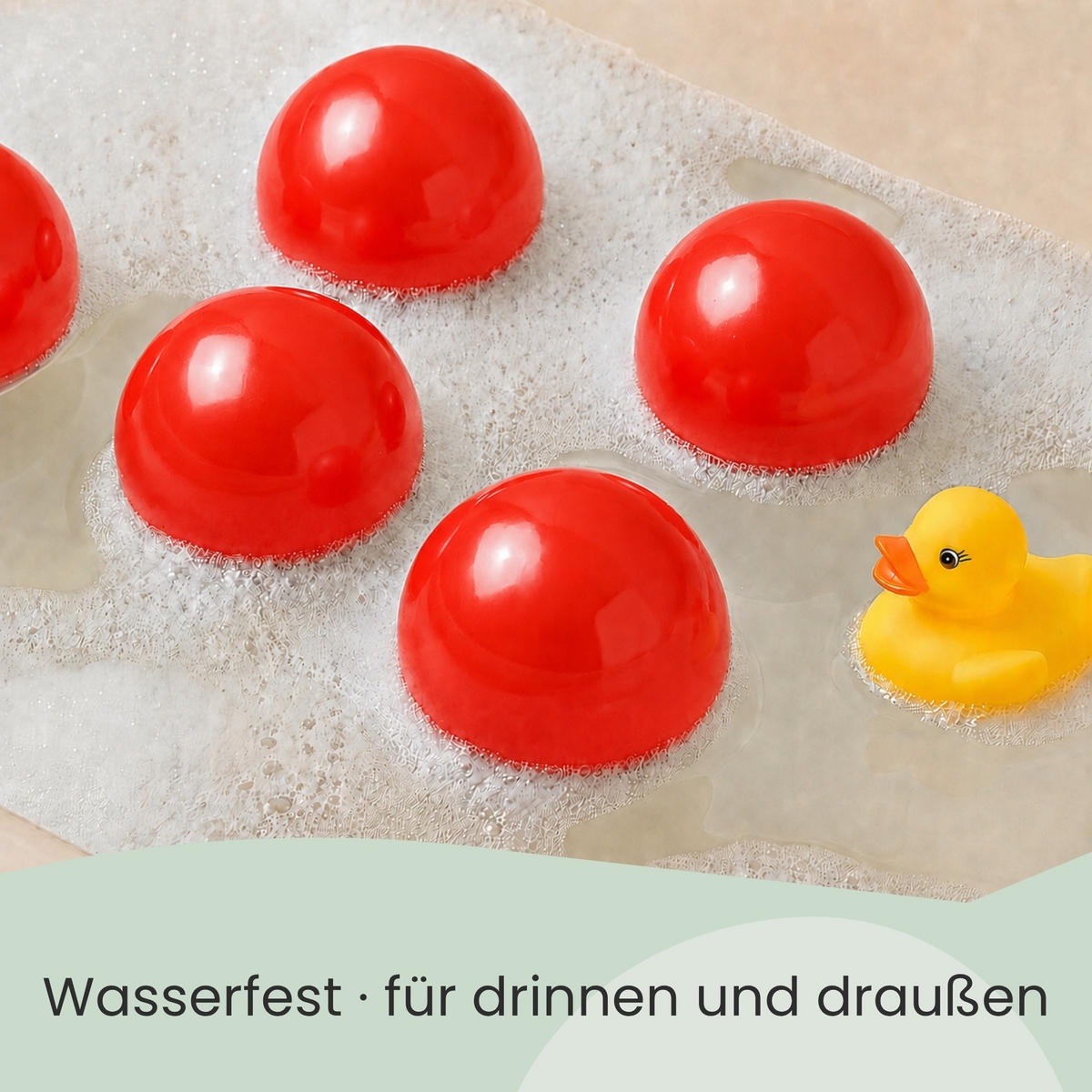 BÄLLEBAD-BÄLLE 50 Stück, Rot, 5.5 cm - Rot, Kunststoff (5.5/5.5/5.5cm) - Littletom