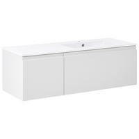 DULAP SUB LAVOAR montat pe perete cu lavoar gri deschis Coroico - gri deschis, compozit lemnos (120/38/135cm) - Beliani