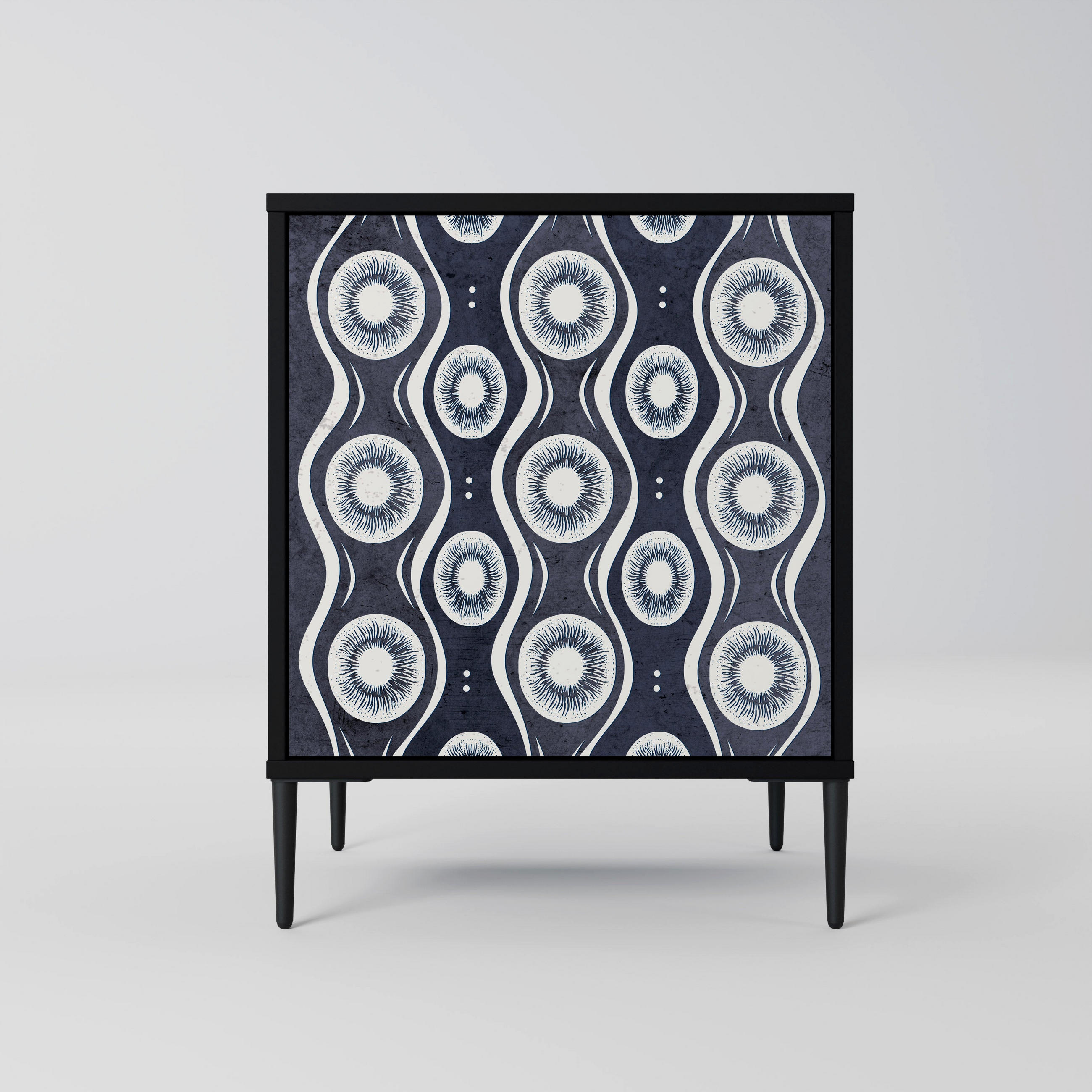 SpaceRebels Sideboard Schwarz 57.5x72.5x42 cm