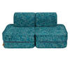 KINDERSOFA, Pocket Basic, Tangle, Lagunenblau - Blau, Textil (120/25/60cm) - MeowBaby