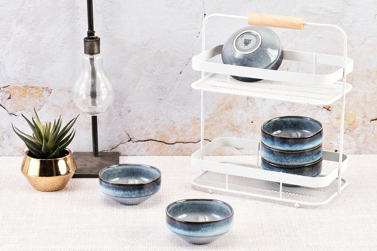 SCHALEN Genesis Ø11cm - 6er-Set - Meer - Blau, Keramik (11cm) - Björn