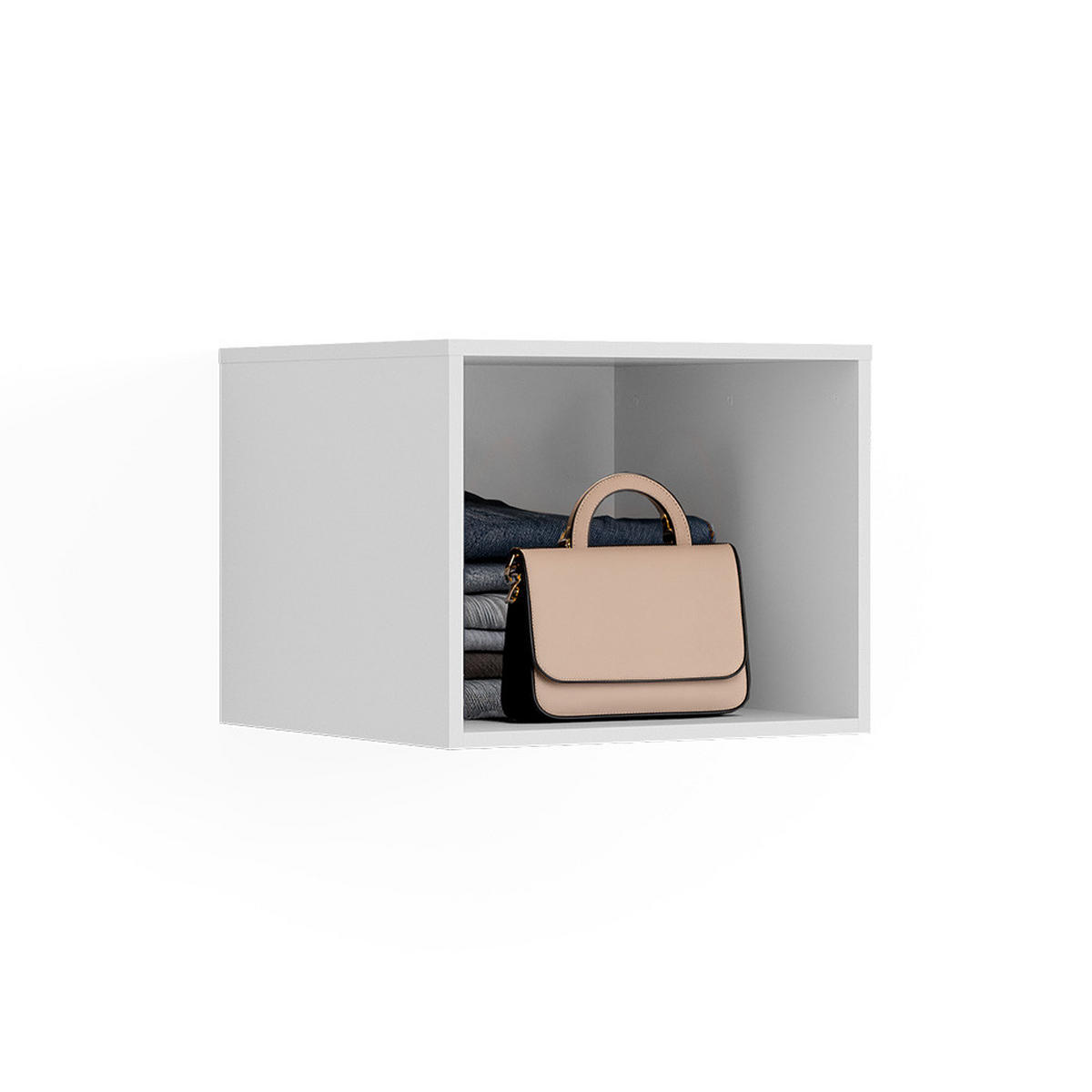 ZGORNJI DEL OMARE Elmo Bela 50 x 40 cm - bela, leseni material (50/40/50cm) - Vicco