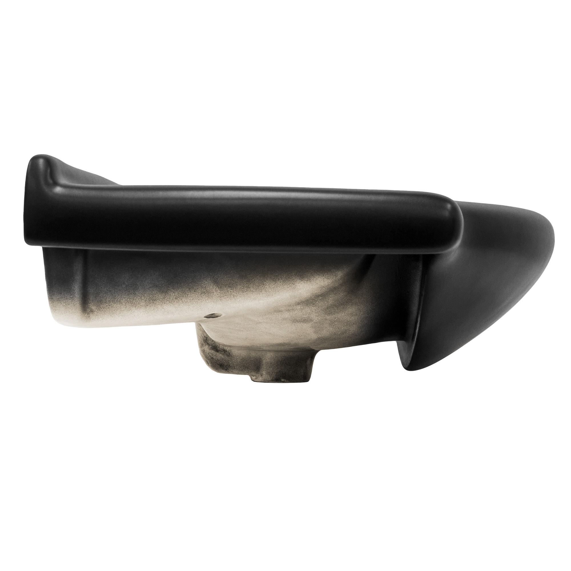 WASCHBECKEN - Schwarz, Keramik (50.5/22.5/77cm) - ML-DESIGN