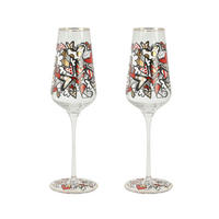 SEKTGLAS Britto- All We Need Is Love, Glas, Bunt, Füllmenge 100 ml, 66453371 - Multicolor, Glas (0.15L) - Goebel