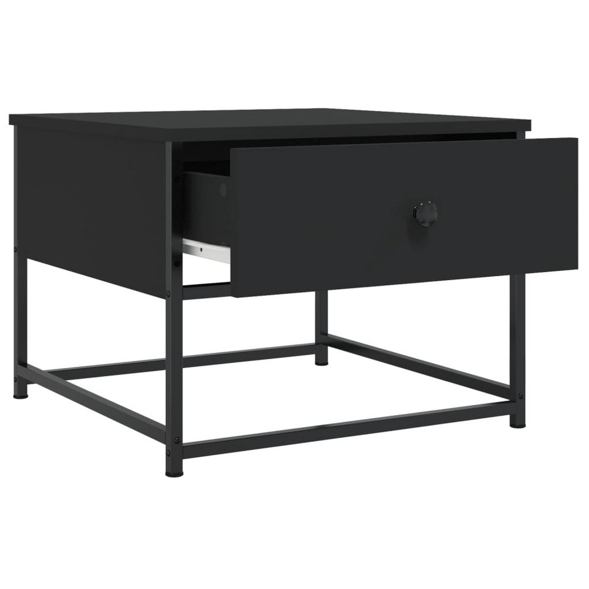 COUCHTISCH Schwarz 51x51x40 cm Holzwerkstoff - Schwarz, Holzwerkstoff (51/51/40cm) - furnicato