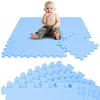 SPIELMATTE ab Null 90 cm Baby Puzzlematte Hellblau - Blau, Kunststoff (30/30cm) - Littletom