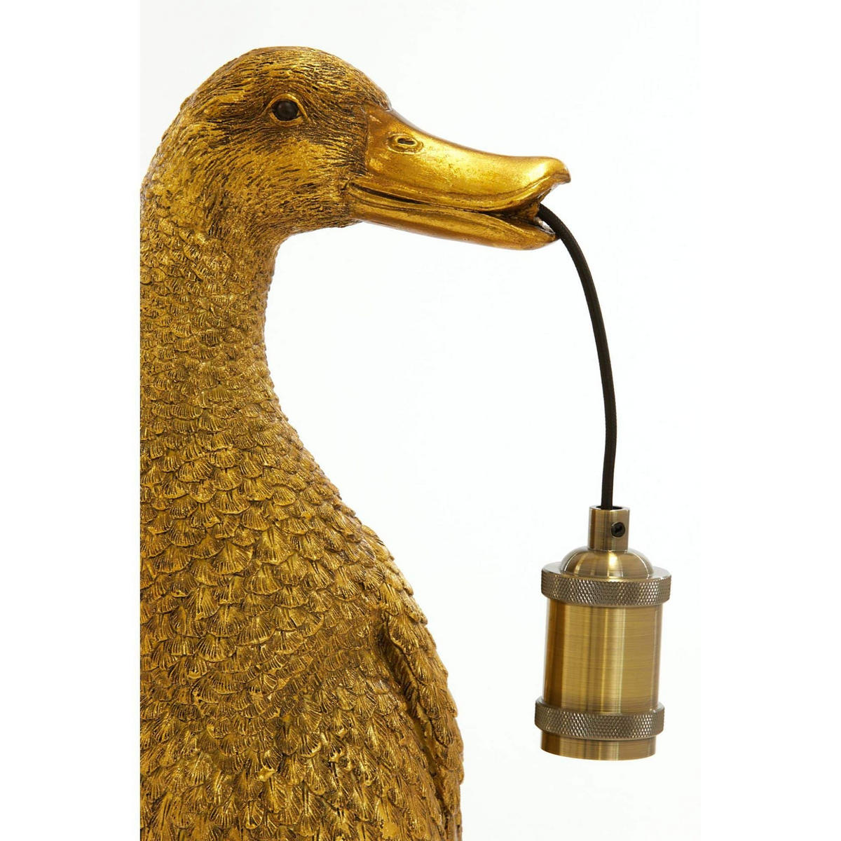 TISCHLAMPE Ente Bronze 32/31/65 cm - Bronzefarben, Kunststoff (32/31/65cm) - Light & Living