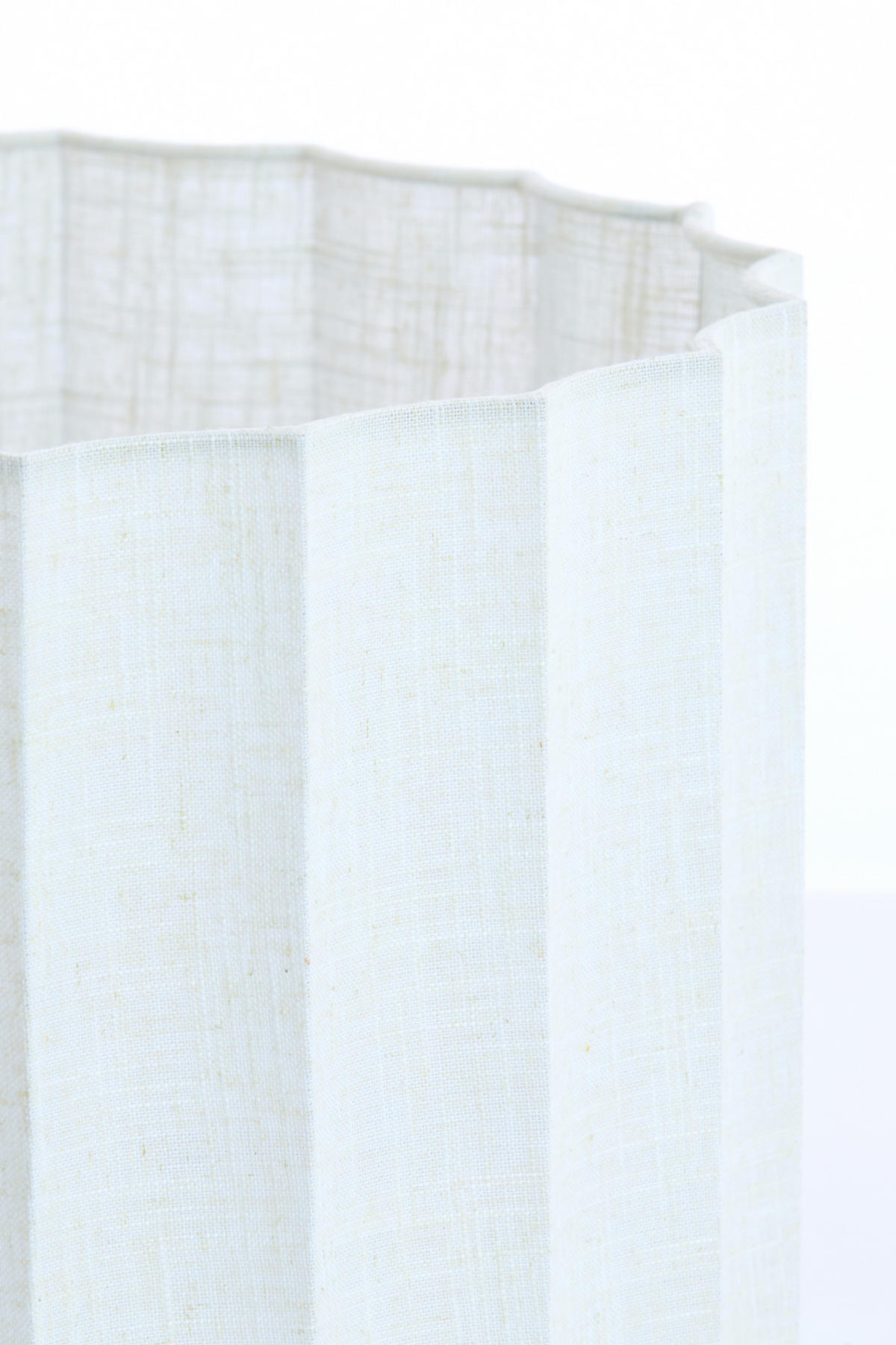 LAMPENSCHIRM Disli Weiß Ø35/22 cm - Weiß, Textil (35/35/22cm) - Light & Living
