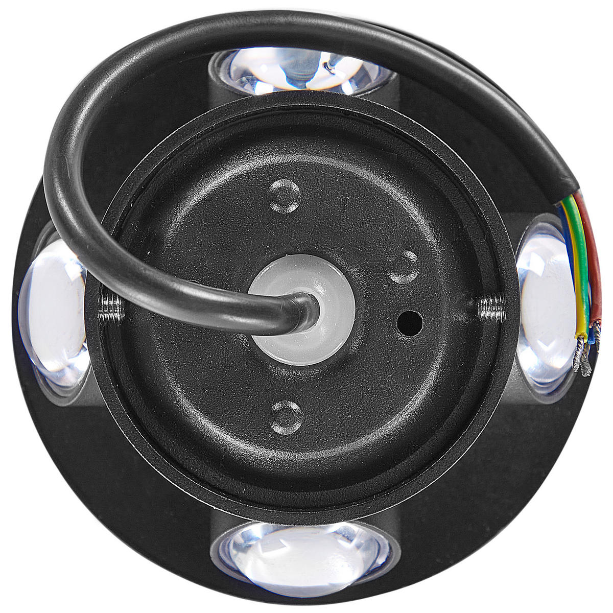 AUSSENWANDLEUCHTE 2er Set Schwarz Maurice - Schwarz, Metall (10/10/5cm) - Beliani