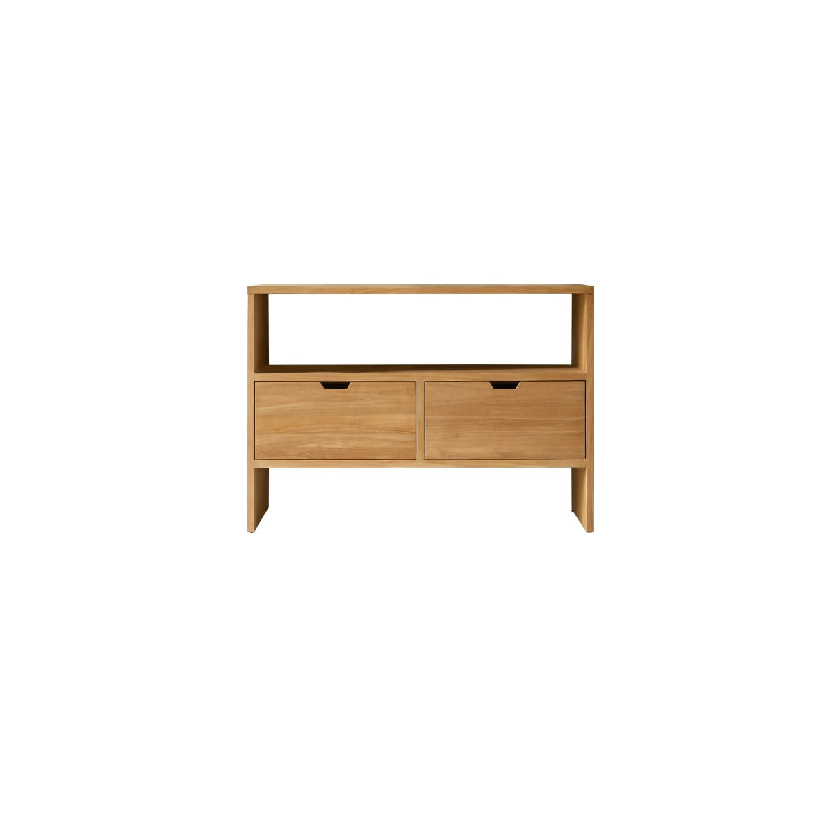 WASCHTISCHUNTERSCHRANK Kwarto Natur aus Teak - Naturfarben, Holz (110/78/50cm) - Tikamoon