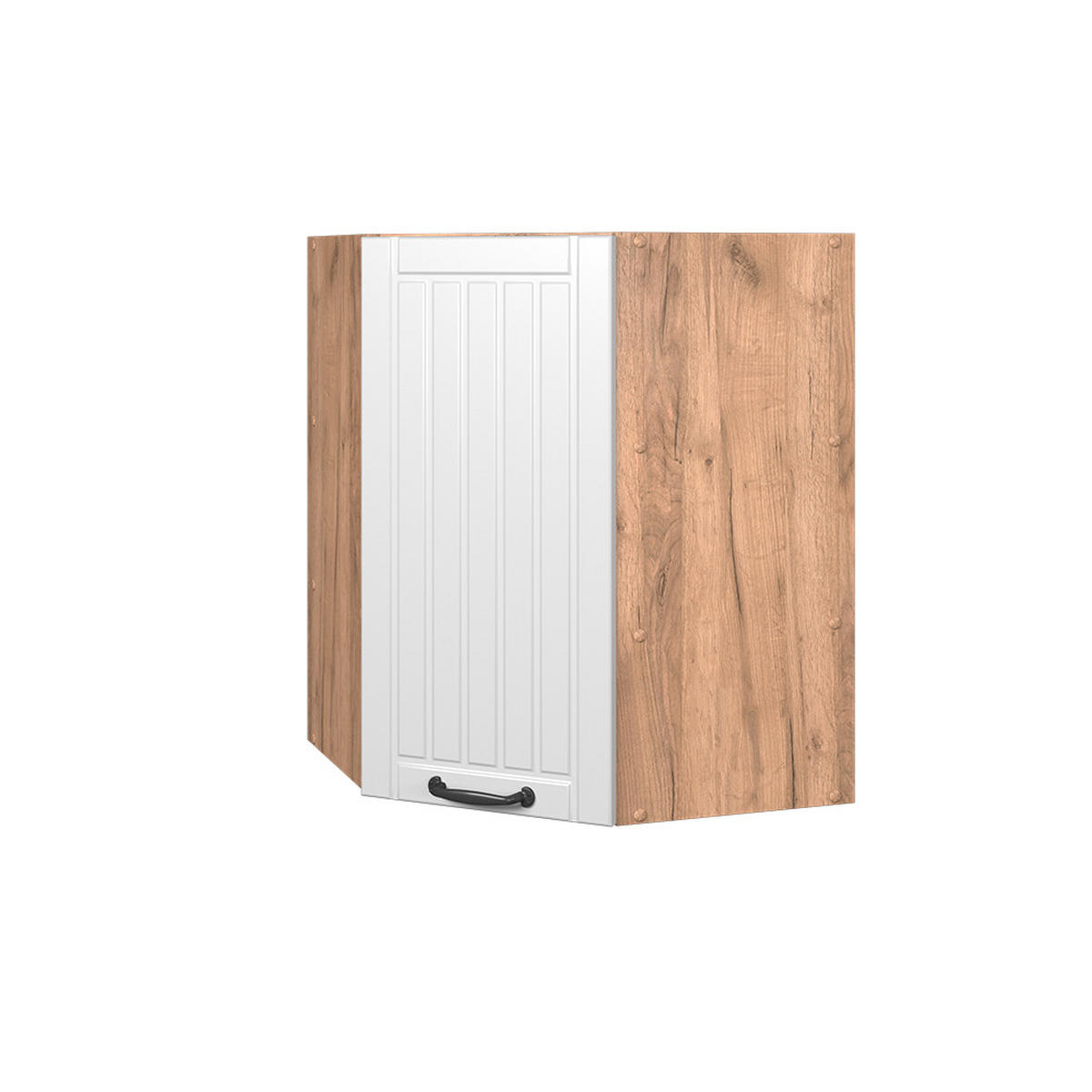 ROHOVÝ VĚŠÁK NA STĚNU Fame-Line Bílý venkovský dům - bílá/medově dubová, kompozitní dřevo (57/72/34.1cm) - Vicco