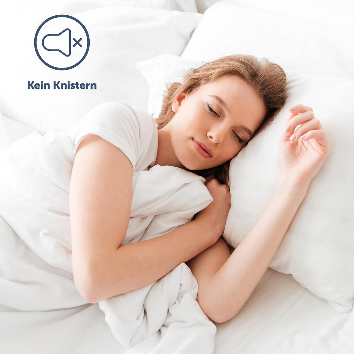 ALLERGIKER MATRATZENBEZUG - 1er Set - 90x220x20cm Matratze - Weiß, Textil (90/220cm) - Blumtal