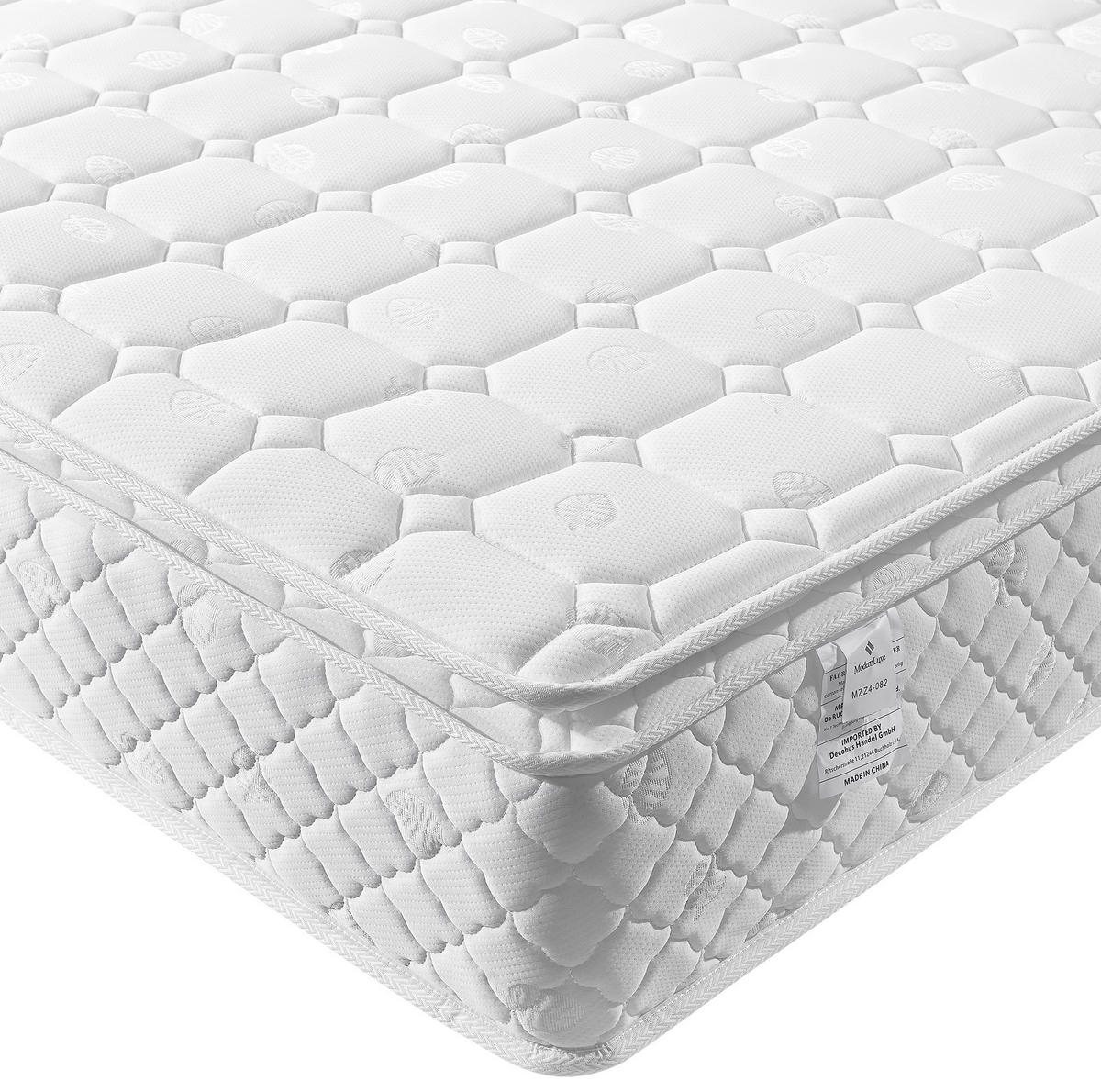 POLSTERBETT 140/200 cm Grau mit Stauraum, LED-Beleuchtung und Matratze - Grau, Textil (140/200cm) - Flora Grace