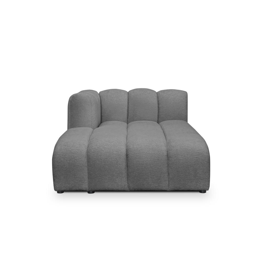 Thumbnail - Makamii Sofaelement, Dunkelgrau, Textil, 1-Sitzer, 179x70x113 cm, Hergestellt in Europa, Oeko-Tex®, Wohnzimmer, Sessel, ...