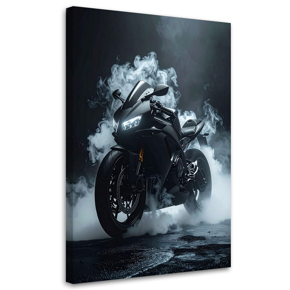 Feeby Leinwandbild Schwarz 80x120 cm