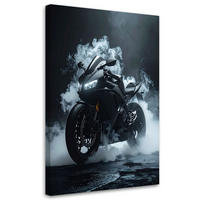 LEINWANDBILD Kraftfahrzeuge 40x60cm - Schwarz, Textil (40/60cm) - Feeby