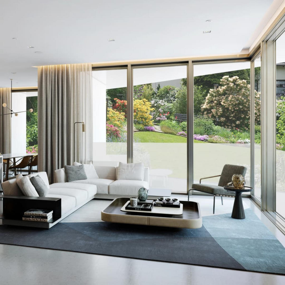 SICHTSCHUTZFOLIE 90/1000 cm, aus PVC, Matt Grau - Grau, Kunststoff (1000/90/90cm) - vidaXL