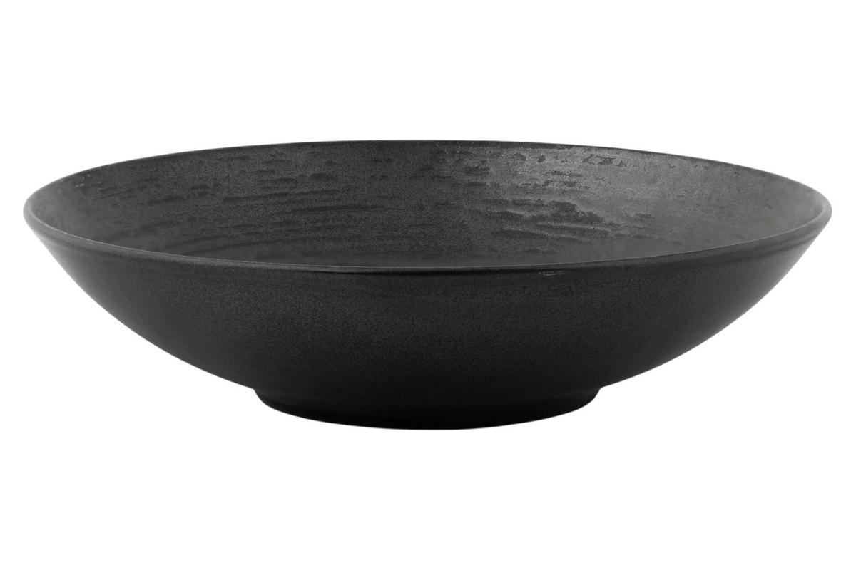 COSY & Trendy Tiefe Teller / Pastateller Merio ø 21,5 cm - 6 Stück - Schwarz, Keramik (22/22/6cm) - Cosy & Trendy