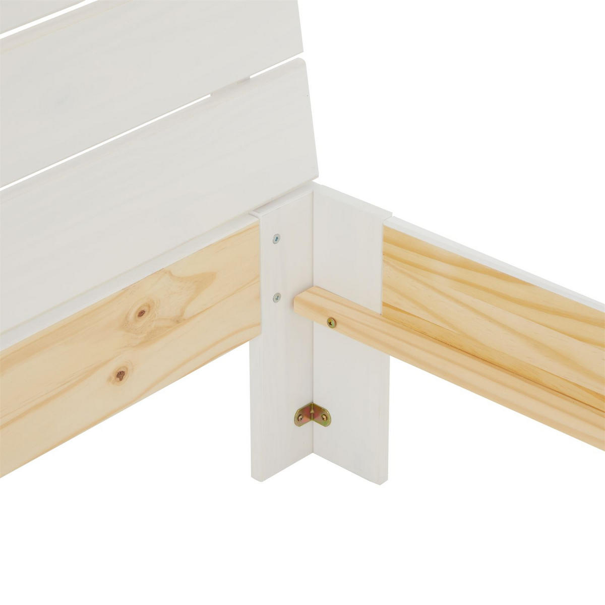 MASSIVHOLZBETT THOMAS 140X190 CM - Weiß, Holz (140/190cm) - IDIMEX