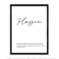 POSTER Wortkunst Hogar Nordisch A4 Rahmenlos - Klar, Papier (29.7/5/21cm) - Nacnic