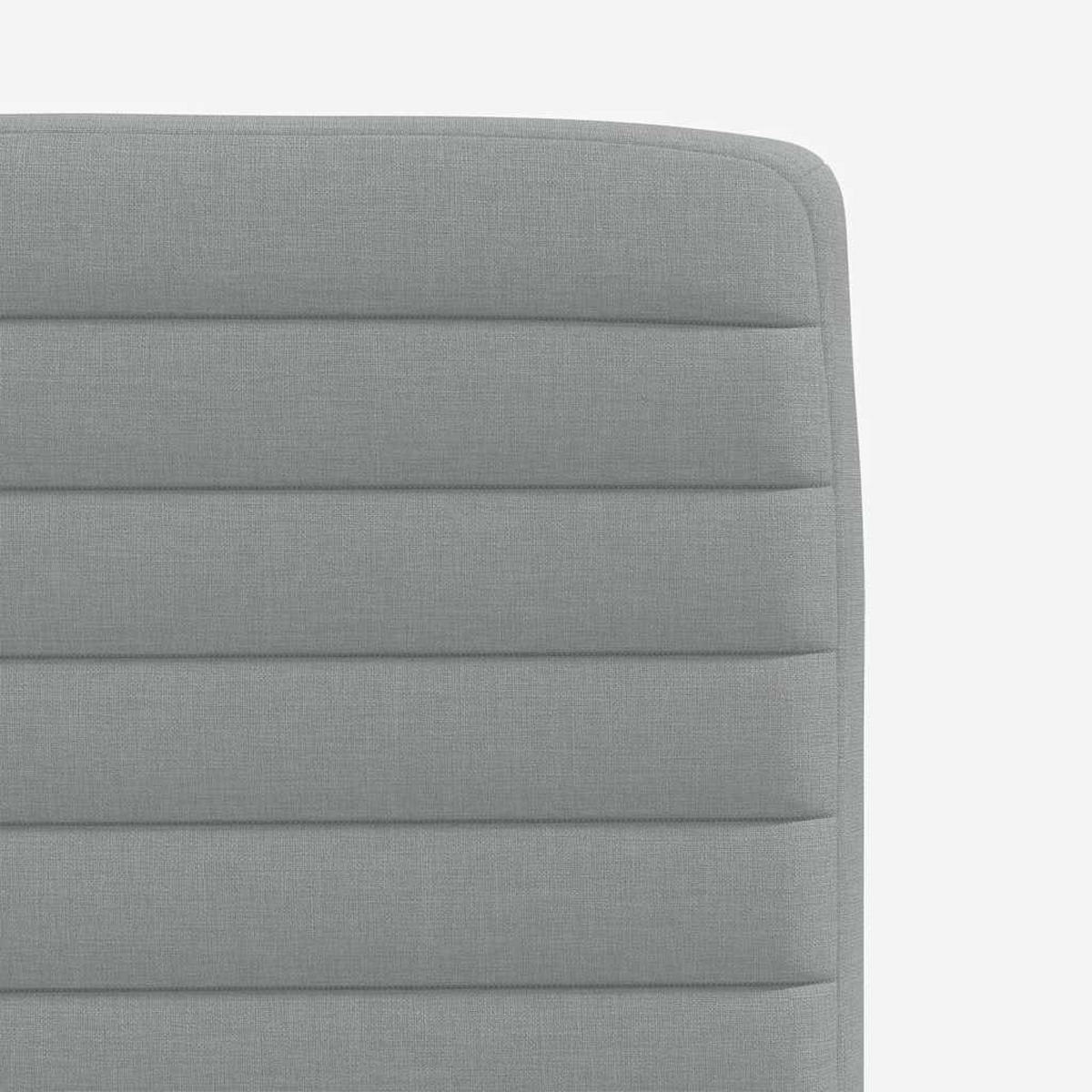ESSZIMMERSTÜHLE 2 Stk. Hellgrau Stoff 45*54*86cm - Grau, Metall (45/86/54cm) - ZMH