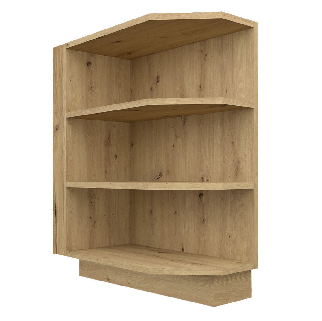Feldmann-Wohnen Eckregal Eiche Artisan 30x82x56.5 cm