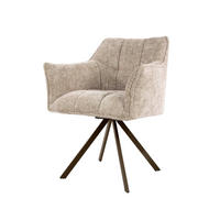 ESSZIMMERSTÜHLE Raster Beige 60/63/81 cm - 2er-Set - Beige, Textil (63/81/60cm) - Hoyz Collection