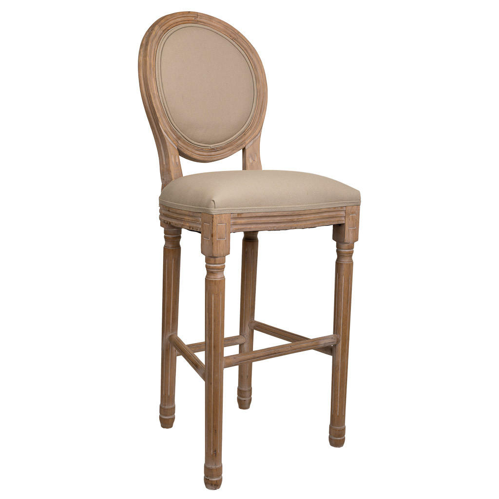 HOCKER auz Holz gepolsterter braun 48x42x76/121 cm - Braun, Naturmaterialen (48/121/42cm) - Wanderlust