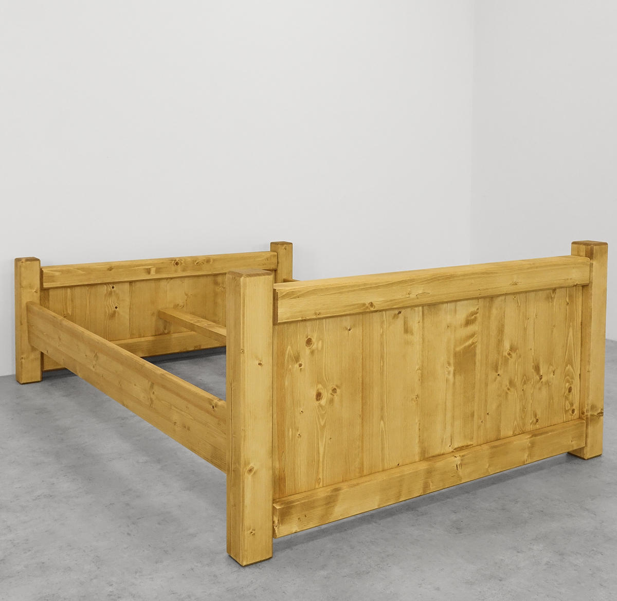 BETT aus Massivholz VINTAGE - Honig, Holz (140/200cm) - Seart