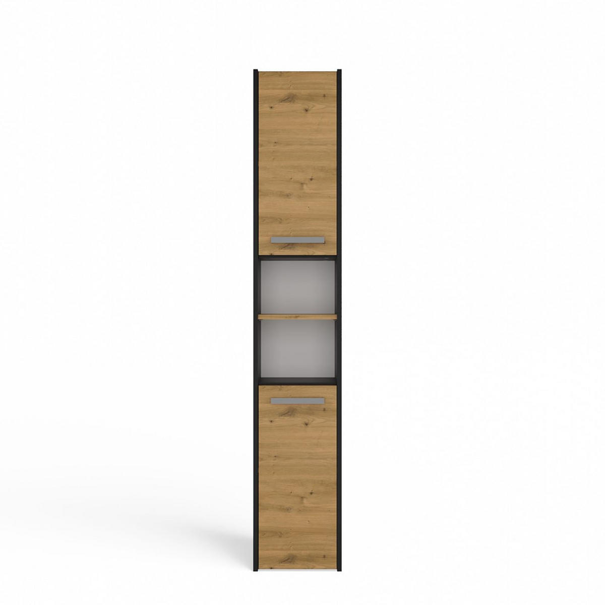 SKRIŇA kúpeľňová - antracitová, kompozitné drevo (30/170/30cm) - RAUMHIRSCH FURNITURE