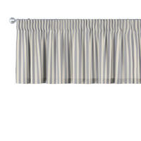 KURZGARDINE Quadro mit Kräuselband, dunkelblau und ecru, 390x40 cm - Blau/Beige, Textil (390/40cm) - Dekoria