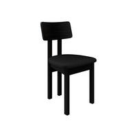 ESSZIMMERSTUHL Divo II - Schwarz, Holz/Textil (47/85/48cm) - MIRJAN24