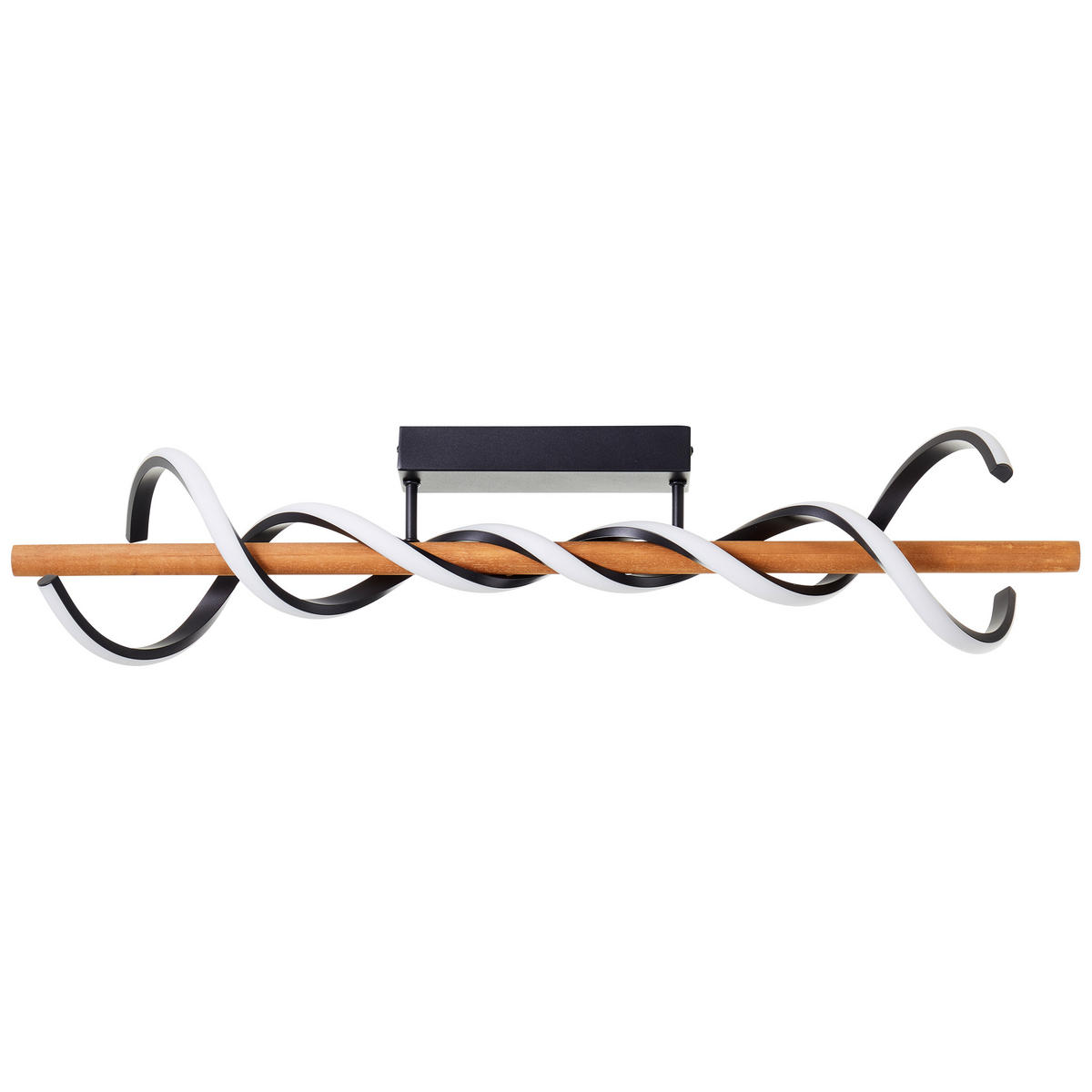 DECKENLEUCHTE Amalia G99350/76 - Schwarz, Holz (18/80/20.5cm) - Brilliant