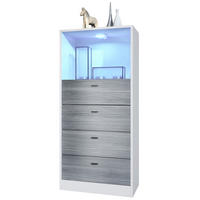 KOMMODE Pino Fronten in Avola-Anthrazit - Anthrazit, Holzwerkstoff (56/125/36cm) - Vladon