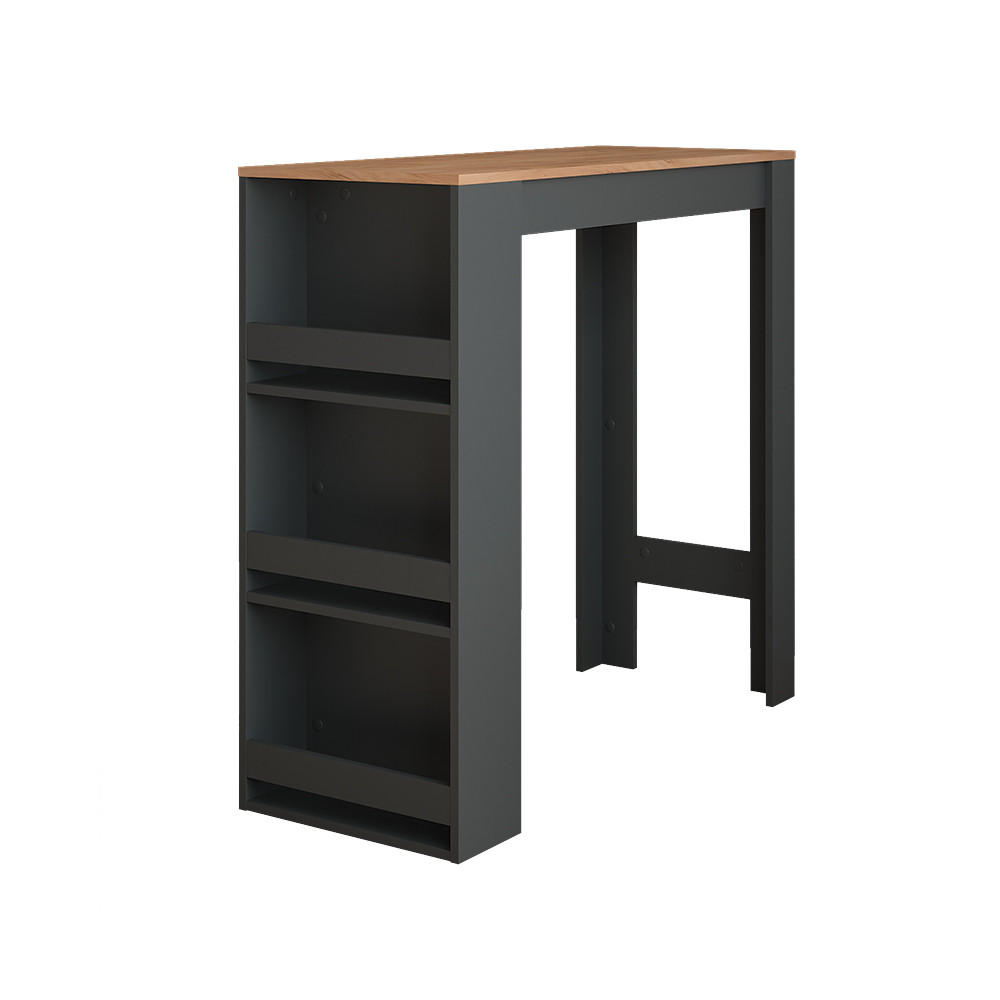 Vicco BAROVÝ STŮL Repose Antracit/zlatý dub 45 x 110 cm