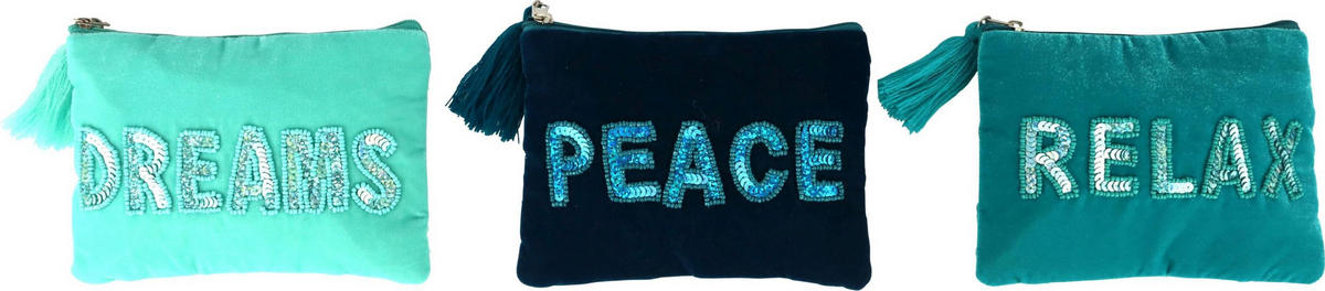 TÄSCHEN Poetic Pouches Balu Schwarz 3er-Set - Multicolor, Textil (17/13/1cm) - FURNARO