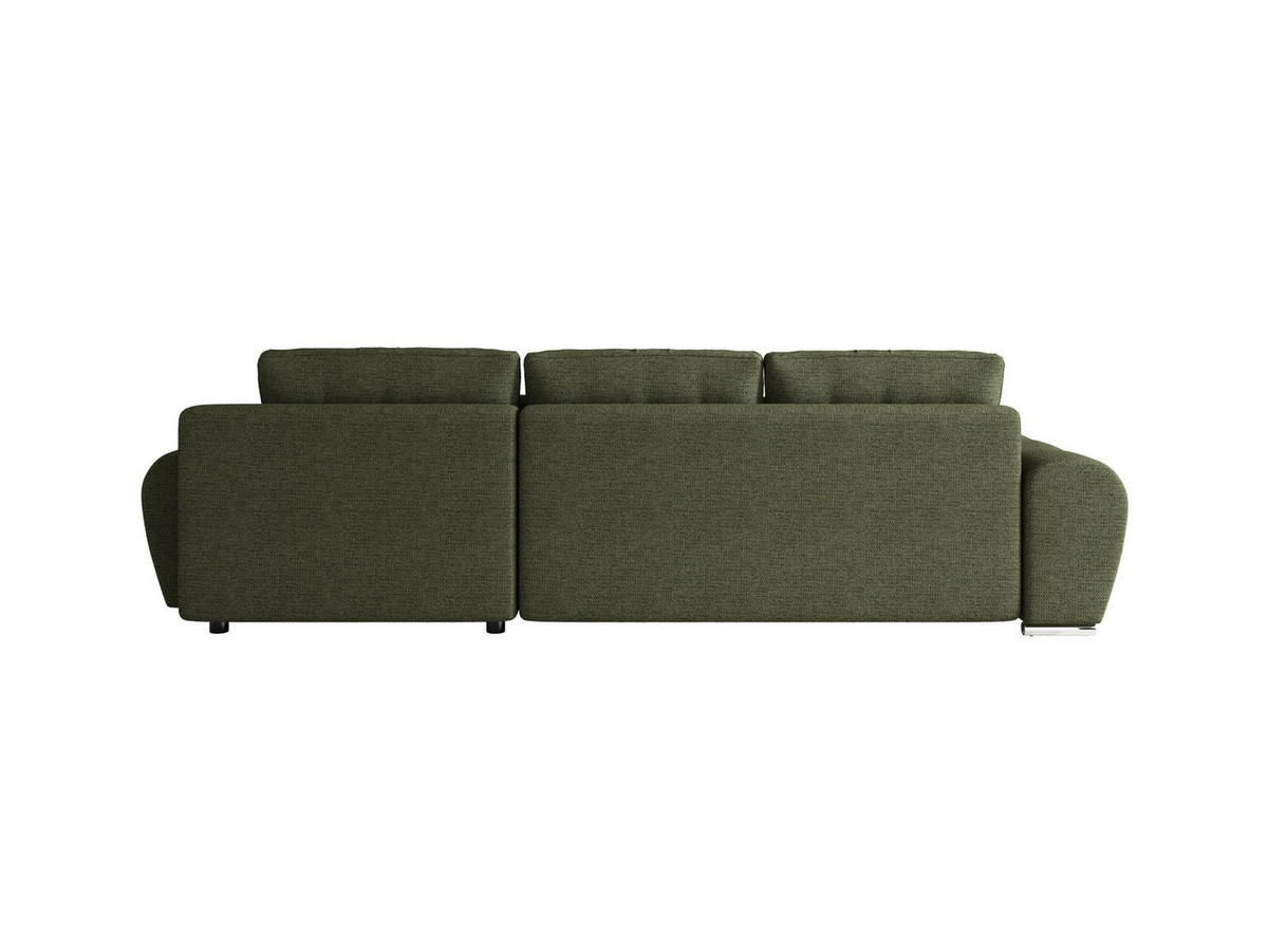 ECKSOFA BEGA L Rechts ARAGON 39 mit Schlaffunktion - Grün, Textil (289/185cm) - Bedante