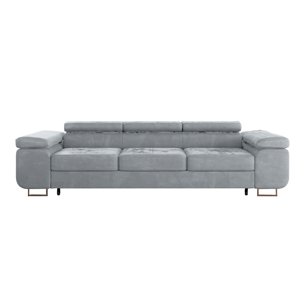 Petits-meubles Schlafsofa Hellgrau 275x69x100 cm