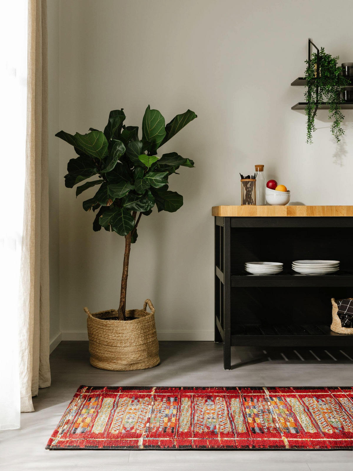 OUTDOORTEPPICH Artis Multicolor/Rot 80x250 cm - Multicolor, Textil (80/250cm) - benuta Nest