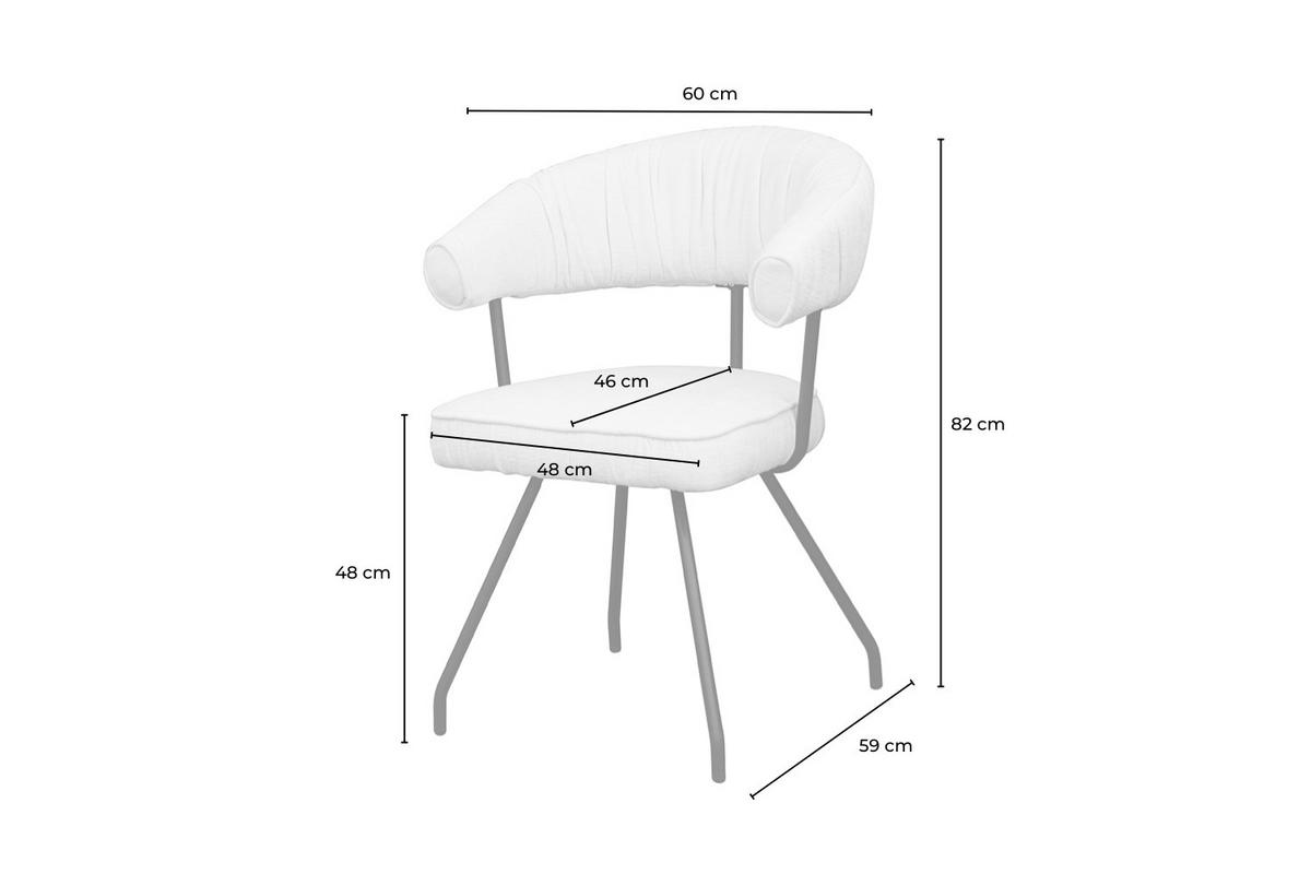 ESSZIMMERSTUHL RUNA Braun Webstoff - Hellbraun/Dunkelbraun, Kunststoff/Textil (60/82/59cm) - KAWOLA