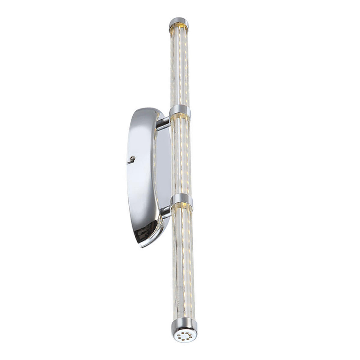 LED WANDLEUCHTE Chrom klar Silber - Silberfarben, Metall (7/50/7.3cm) - Globo Lighting