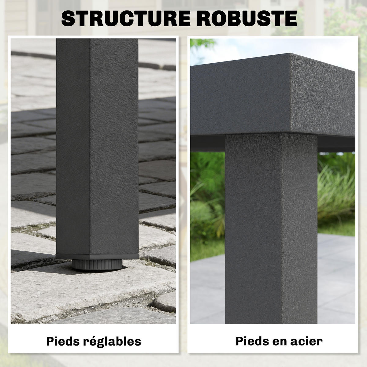 GARTENTISCH DE-14185 140x90 cm mit Lattenrost Grau - Grau, Metall (140/90/74cm) - ComfortXL