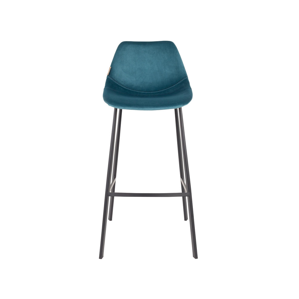 BARHOCKER Franky Rückenlehne 80 cm Blau - 2 er Set - Blau, Textil (50/106/54cm) - Dutchbone