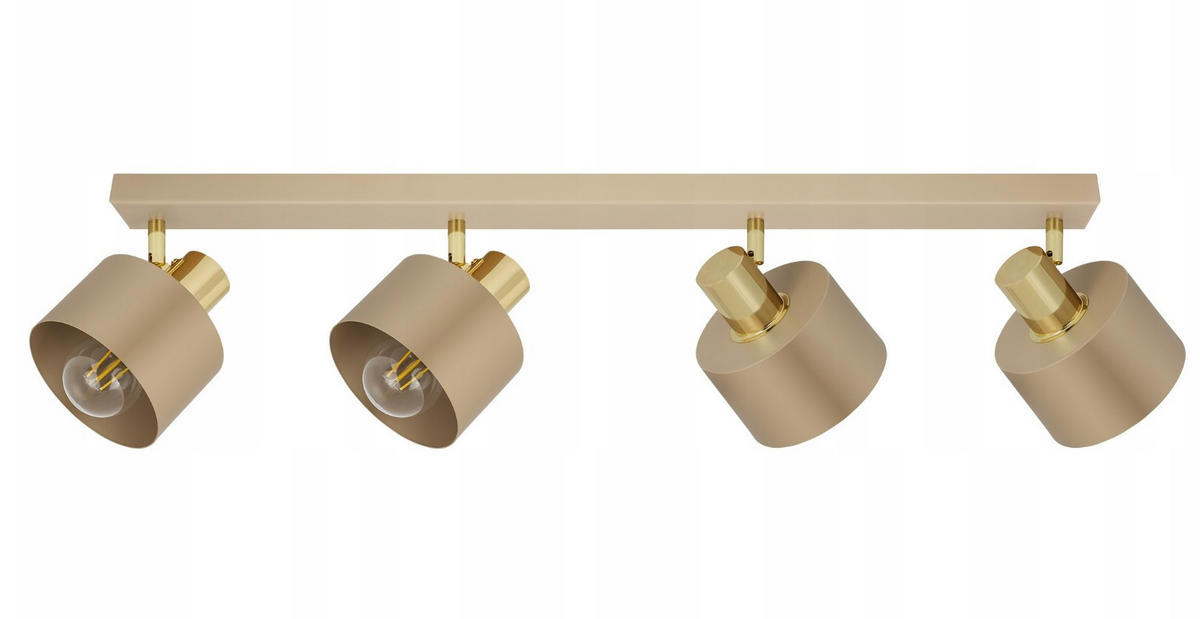 DECKENLEUCHTE Ecru - Beige/Goldfarben, Metall (12/70/21cm) - kiki design