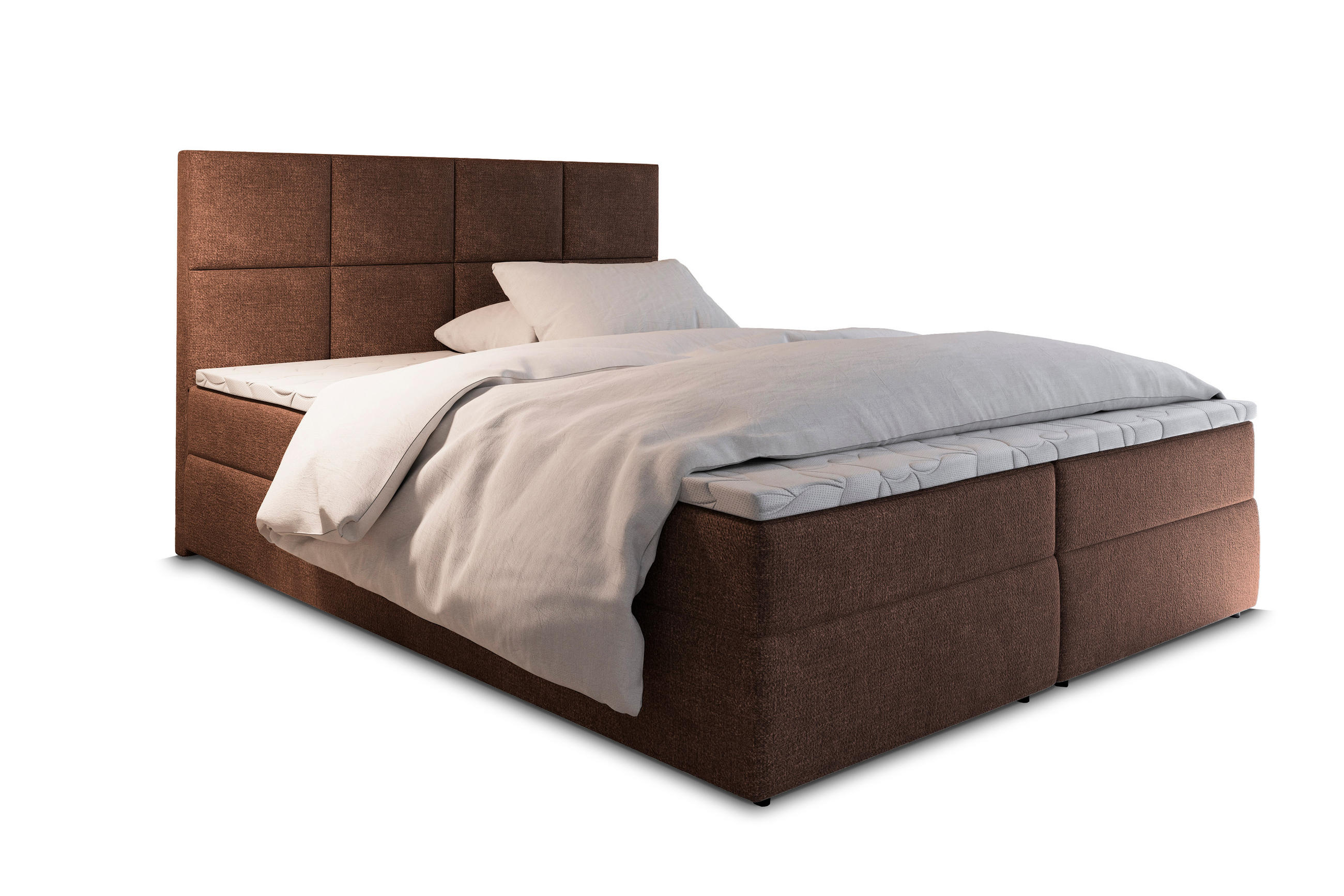 Masseno Boxbett Hellbraun 140x200 cm