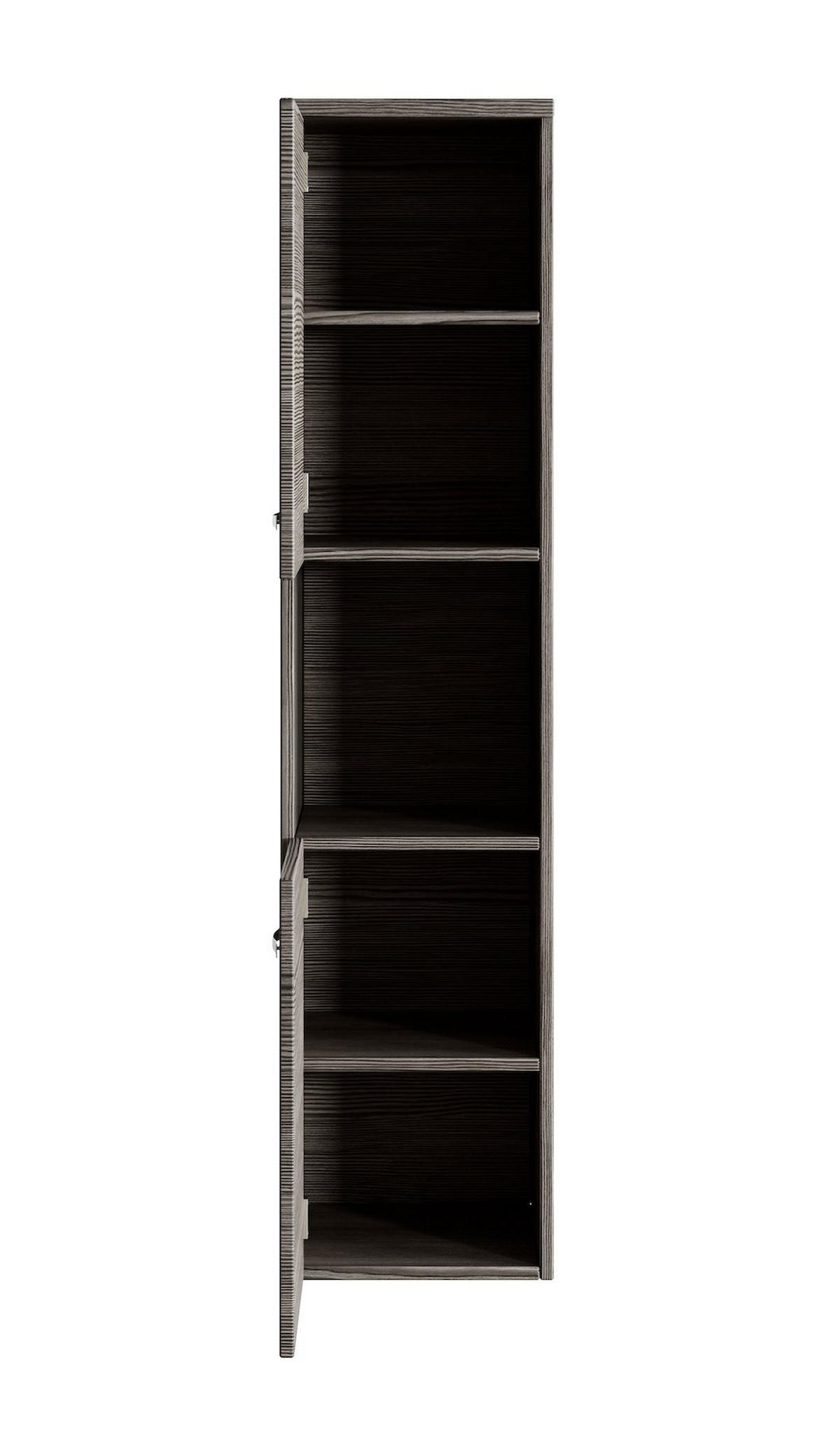 BADEZIMMERSCHRANK Montreal mit 2 Türen Grau Eiche - 30 x 30 x 130 cm - Eichefarben/Grau, Holz (30/131/30cm) - Badplaats