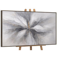 GEMÄLDE Goldener Moment Schattenfugenrahmen Grau 120x80 cm - Grau, Holz (120/80cm) - YS-art gallery